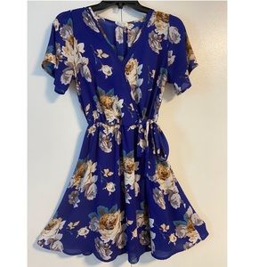 Cute Blue Floral Sienna Sky Dress